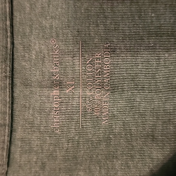 NWT. Christopher & Banks. Short sleeve green/teal top. XL - Picture 2 of 7